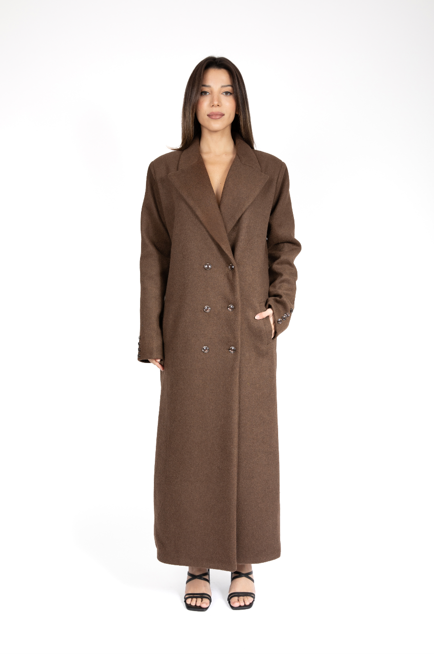 LONGLINE WOOL BLEND COAT Kade women